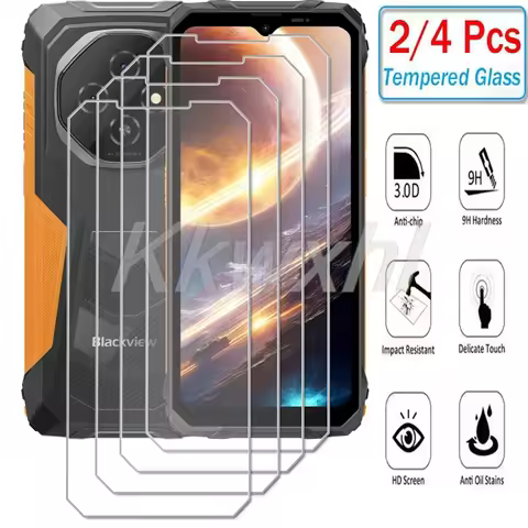 2-4PCS 9H Tempered Glass For Blackview Fort 1 6.56" BlackviewFort1 Fort1 Screen Protector Cover Film