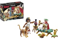 Playmobil 71270 Asterix: Caesar and Cleopatra - with Two Characters, A Leopard, A Long Chair for The