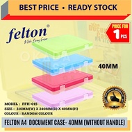 Felton A4 Document Case 40mm / A4 Document Holder / Fail A4 / A4 File / File Folder / Plastik Fail