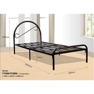 JFH 3V SINGLE Super Base Extra Strong Metal Bed (Color Random) / Katil Bujang Super Base