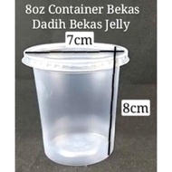 R8/PK8 TUPPERWARE KUIH DADIH/KAYA Microwave Clear Round Disposable Plastic Food Container