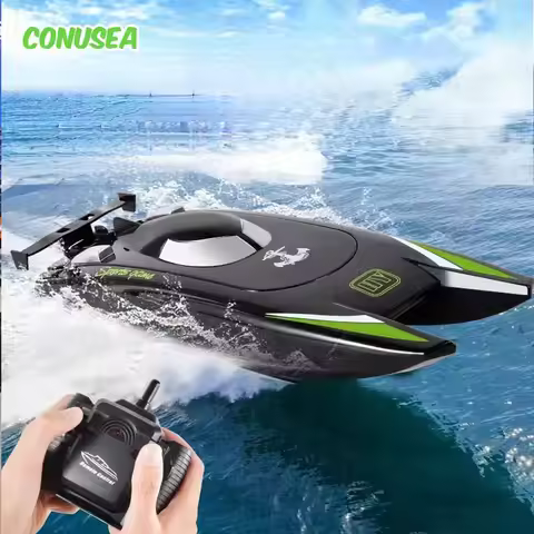 30Km/h Racing Boat 2.4G Radio controlled Rc Boat High Speed Speedboat 20Mins 2Ch Dual Motor Waterpro