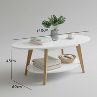 MUSE Design JULIE Oval Shaped Coffee Table-White