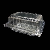 (50pcs±) GO-46 OPS Bakery Disposable Plastic Clear Food Container Butter Cake Pastry Nyonya Kuih Box