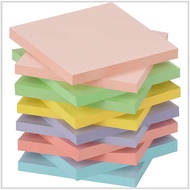 ZCZN Sticky Notes, Square, Strong Adhesive, 6 Colors, Kishu Rainbow, 76x76mm, 60 sheets x 12 pads.