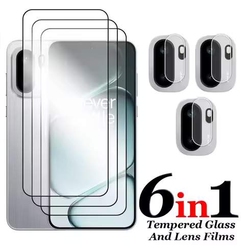 6in1 For Oneplus ACE 6 Glass For Oneplus ACE6 Tempered Glass 2.5D Full Cover Glue Screen Protector F