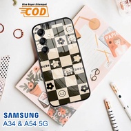 Softcase Glass Kaca SAMSUNG A34 & SAMSUNG A54 (5G) - Case Handphone SAMSUNG A34 & SAMSUNG A54 (5G) [