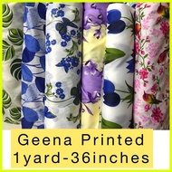 ✱ ┬ ◜ "KurtinaPh"  Geena Printed Fabric Cloth Pongee Gina Tela Per Yard