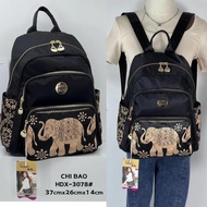 CB3078-HDX TAS RANSEL WANITA IMPORT CHIBAO MOTIF GAJAH