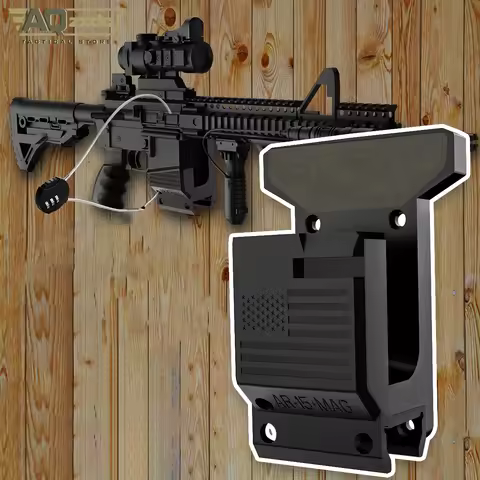 Rifle Wall Mount + PMAG AR15 Rifle Wall Mount Rifle Wall Mount Secure Wall Garage Room Mount Rifle H