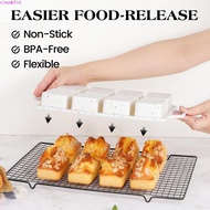 8-Cavity Silicone Muffin Pan - Non-Stick Rectangular Loaf Pan