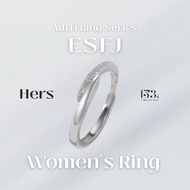 γ153γS925 MBTI Ring - ESFJ Adjustable Mix and Match Cincin Perak Lelaki Wanita