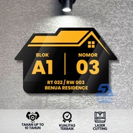 Custom Stick-on Acrylic Aesthetic House Numbers | C17 Acrylic House Address Number Board