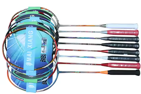 2 Pcs Carbon Fiber Bionic Shaft Technology Badminton Racket 28Lbs High-Quality Ultracore U10 Badmint