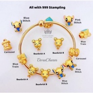 Dora charm 999 gold plated charm (ada cop 999)