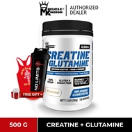 Combo Creatine + Glutamine 500 g (100 serving) Halal creatine, Halal glutamine, recovery Pure Muscle