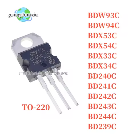 10PCS New BDW93C BDW94C BDX53C BDX54C BDX33C BDX34C BD240C 242C 243C 244C 239C BD911C BD912C BD241C 
