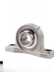 สแตนเลสด้านนอกทรงกลมแบริ่ง SUCP204 SP205 P206 207 208 209 210 พร้อมแกนแนวตั้งโครงสร้างฮาร์ดแวร์เครื่