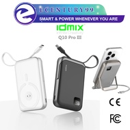 IDMIX Q10 Pro III Magnetic Qi Wireless 15W Power Bank 10000mAh With USB-C PD35W Cable & Foldable Sta