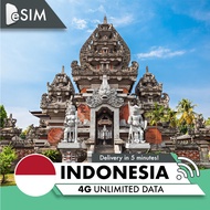 ESIM - Unlimited XL Indonesia Data E-Sim 3 days/5 days/7 days