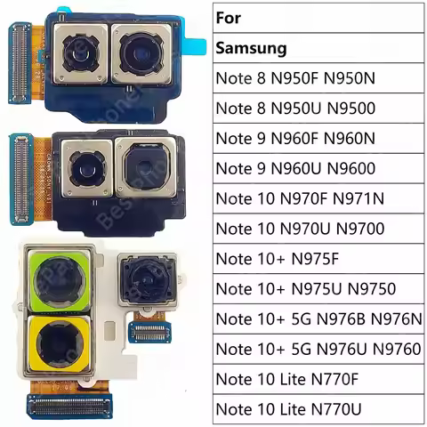 Rear Back Camera For Samsung Galaxy Note 10 Lite 10+ Plus 5G 8 9 N970 N975 N976 N770 N950 N960 Note9