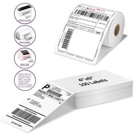 Phomemo A6 4x6inch Direct Thermal Labels 100 Labels Per stacked - shipping label FanFold Paper For P