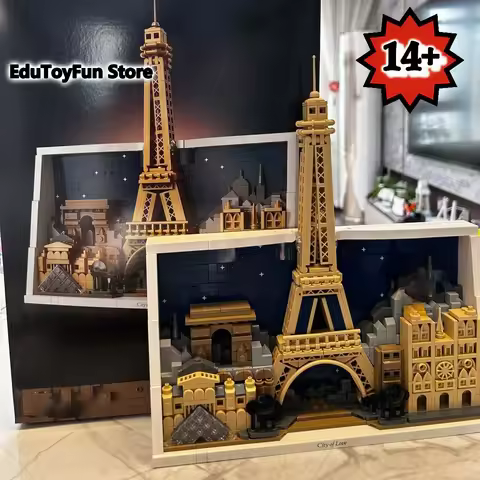 In Stock 21064 NEW Love CityโParis Building Series Children's Blocks Brick Model Set Gift Suitable f