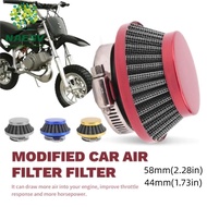 NAESV Motorcycle Air Filter, 58mm Modification Kit Performance Air Filter, Mini Bike Parts Intake Tu