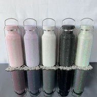 Creative Trendy Portable Diamond-studded Cup Rhinestone 500ml Double-layer Thermos Cup yyyy6.14