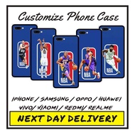 NBA BASKETBALL DIY CUSTOM PHONECASE/NBA BASKETBALL CASING COVER/NBA篮球 DIY定制手机壳