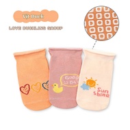 Tất Trẻ Em 100% Cotton Set 3 Đôi Chống Trơn Trượt Hàng Xuất Nhật Tất Cho Bé Trai Bé Gái Từ 0- 5 Tuổi