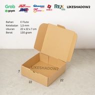 Pizza Box/ 22x22x7 cm/ 22 x 22 x 7 cm Cardboard Packing/ Packaging Box/ Cardboard Box Brownies Cake 