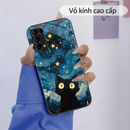 Cat Oil Painting B OPPO Reno Tempered Glass Case,2,4,Reno5,5 Pro 5G,Reno 6 5G,6 Pro 5G,6Z 5G High-Quality Glass Case