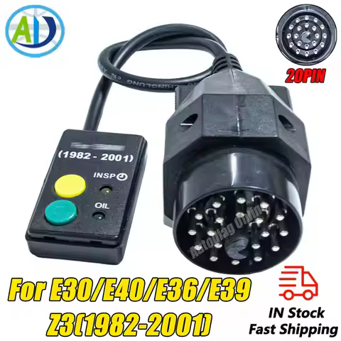 Oil Service Reset For 20Pin OBD2 Diagnostic Scan Tool For E30 E34 E36 E39 Z3 1982-2001 OBDII Oil Ser