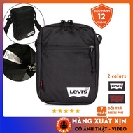 Levis New Basic Mini Crossbody Solid Bag, cheap black unisex Crossbody Bag for Korean men and women 
