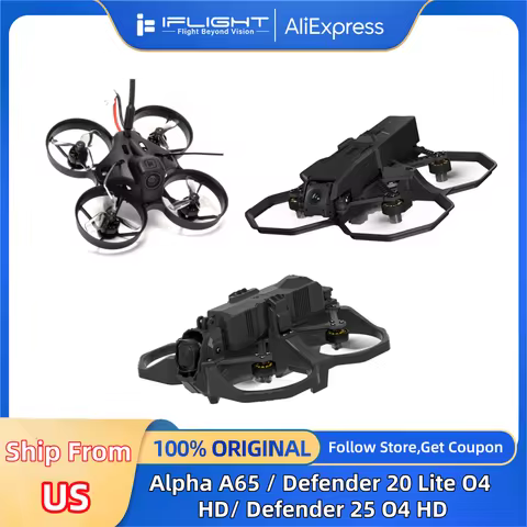 iFlight Alpha A65 Analog / Defender 20 Lite O4 2S HD / Defender 25 O4 4S HD FPV Drone Indoors and Ou