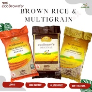 Eco Brown Rice Steam Multigrain Vacuum Pack Gluten Free Zero GMO Beras Perang Low GI Diabetic Rice U
