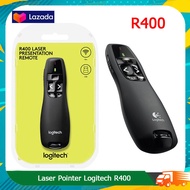 Logitech R400 Wireless Presenter Laser Pointer - Black (สีดำ) แสงเลเซอร์สีแดง