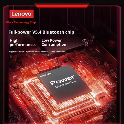 Original Lenovo EH140 Head-Mounted Wireless Bluetooth 5.4 Headphones Long Battery HIFI Stereo Music 