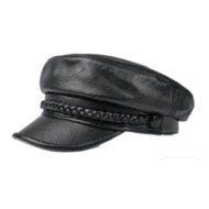 Captain's men's genuine leather hat - genuine leather hat - genuine leather men's hat