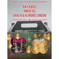 Raya Box Biskut Raya Ramadan month Tart Nenas Almond Biskut Raya 2021 Kuih Raya Biskut Raya Baju Kurung