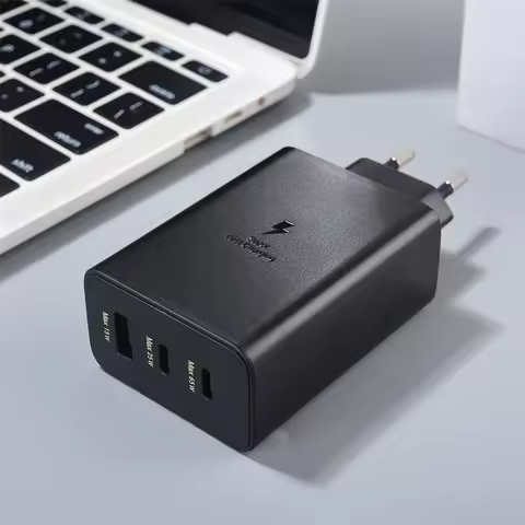 SAMSUNG PD 65W USB C GaN Charger 45W+25W Quick Charge 3.0 Type C Phone Adapter For Galaxy S25 S24 Ul