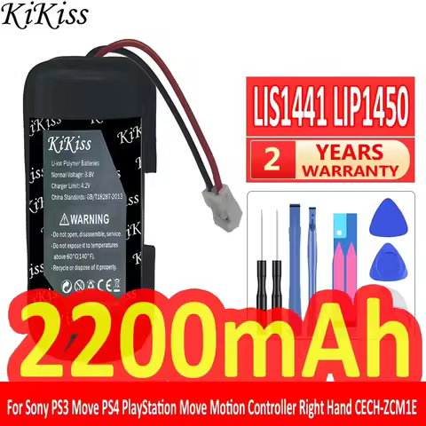 LIS1441 LIP1450 2200mAh Battery for Sony PS3 Move PS4 PlayStation Move Motion Controller Right Hand 