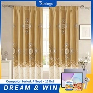 SG Hook Type Rod Curtain Semi 60% Blackout Door Curtain Langsir Pintu Ready Stock Cangkuk Dawai C#E