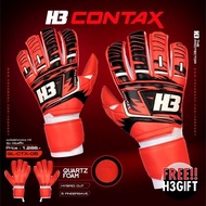 H3 Contax goalkeeper gloves have supportive bones to support hand protection