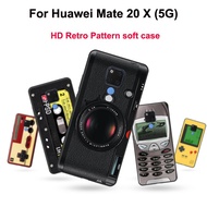 For HUAWEI Mate 20 X (5G) Case TPU Soft retro camera phone Cover for HUAWEI Mate20 X (5G) Shockproof Mate 20X 5G cases