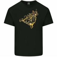 2025 Steampunk Racing Car Mens Funny Tshirt F1 Lewis Hamilton Racer Motorsports