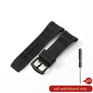 IWC Wanguo นาฬิกาซิลิโคนสายวิศวกร Iw376501 Iw323601 กันน้ำเหงื่อทนสายยางร่อง 30.16 มม