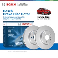 Bosch Fully-Coated (Anti-Rust) Front Brake Disc Rotor for Honda Jazz GK 3rd Gen (2014 - 2021) 0986T1
