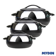 MILTON Fiesta Jr. Set Pack of 3 Thermoware Casserole Set